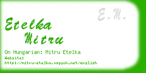 etelka mitru business card